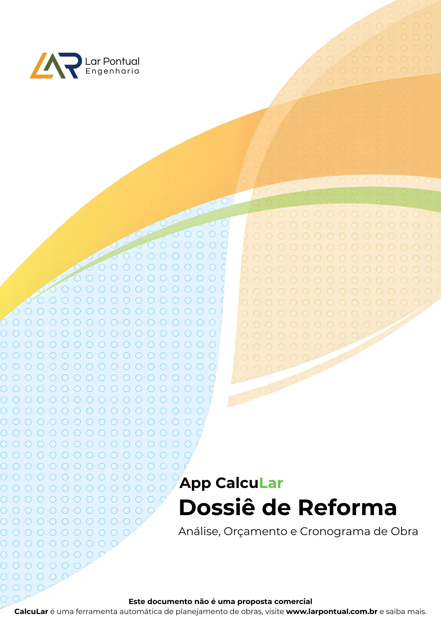 Relatório PDF profissional do Dossiê de Reforma