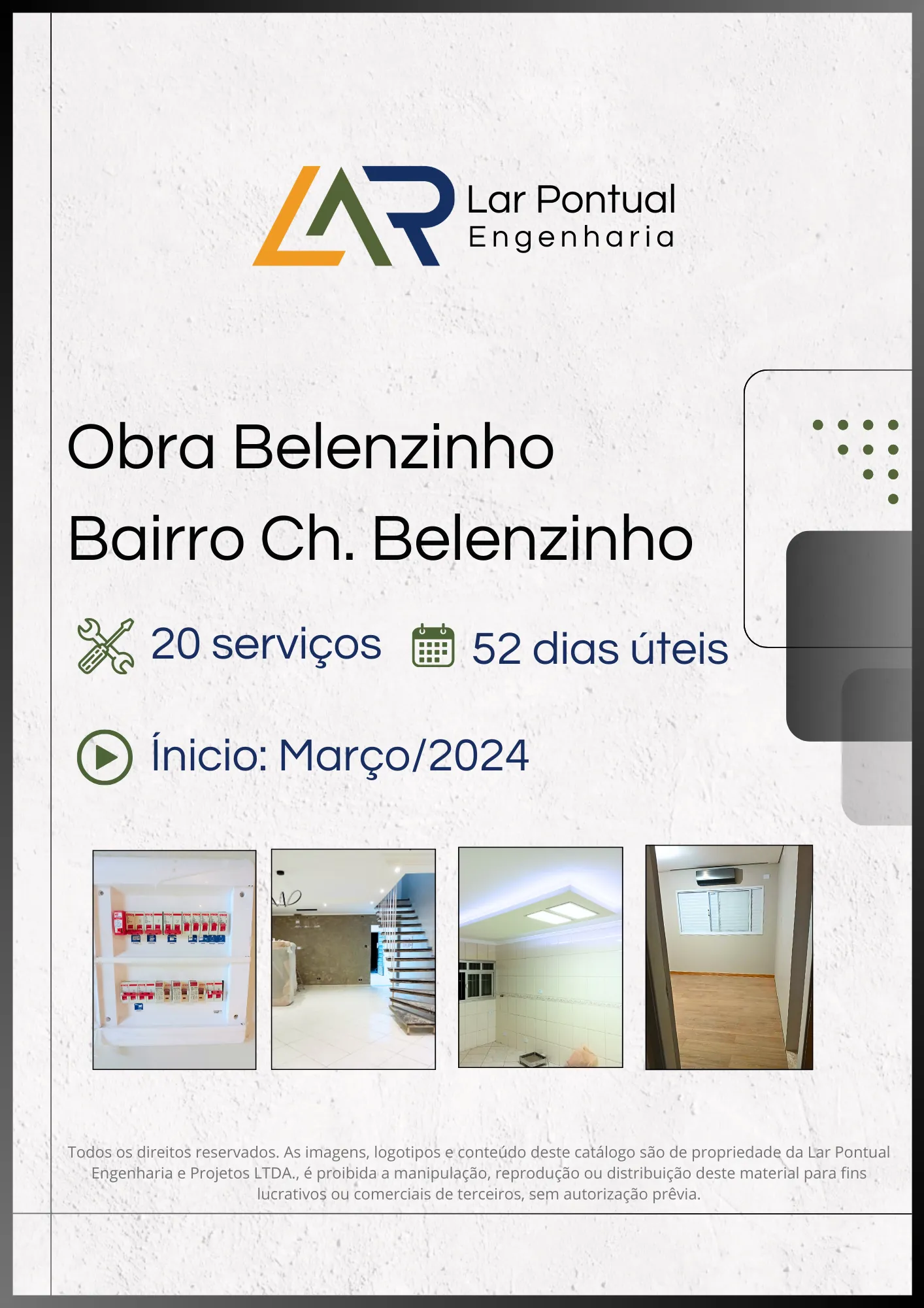 Capa do estudo de caso: Obra Belenzinho