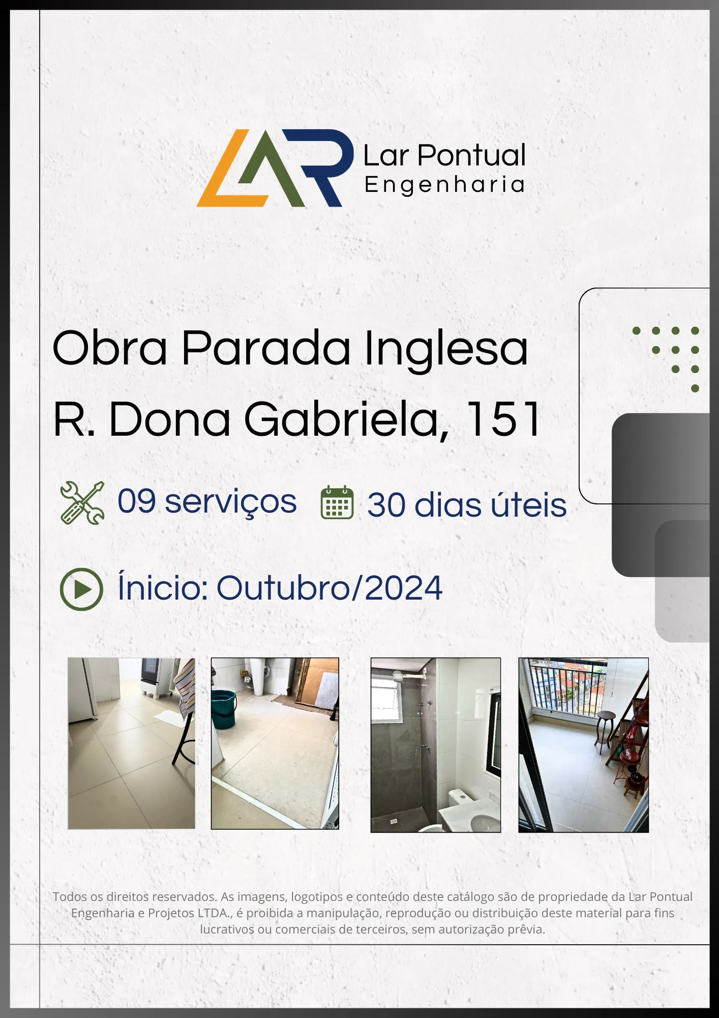 Capa do estudo de caso: Obra Parada Inglesa