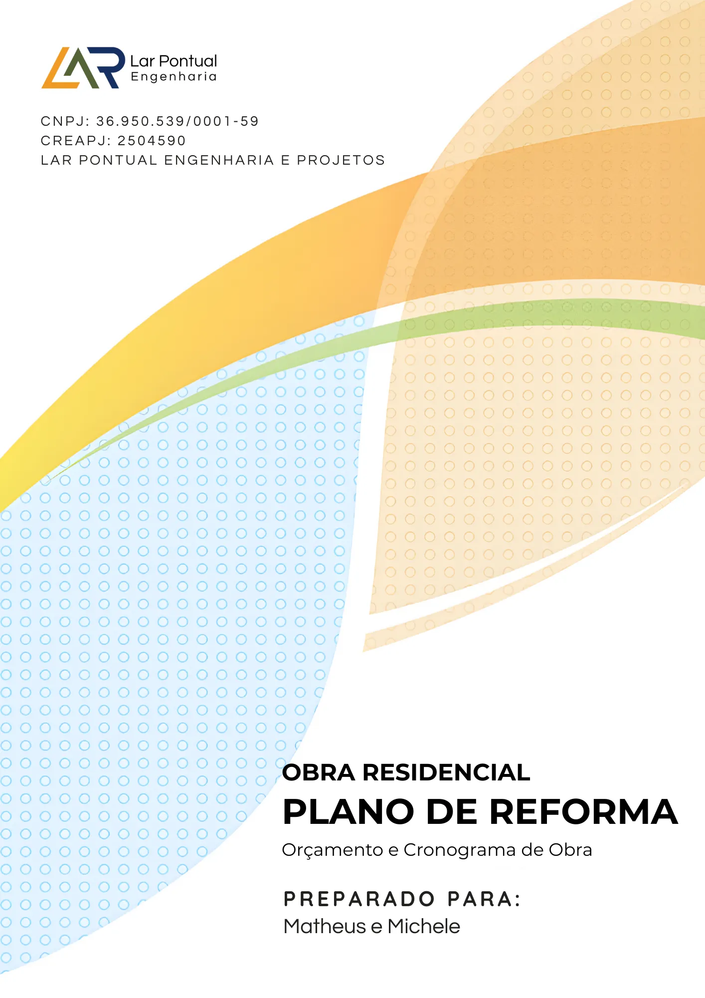 Capa do Plano de Reforma Lar Pontual 2026