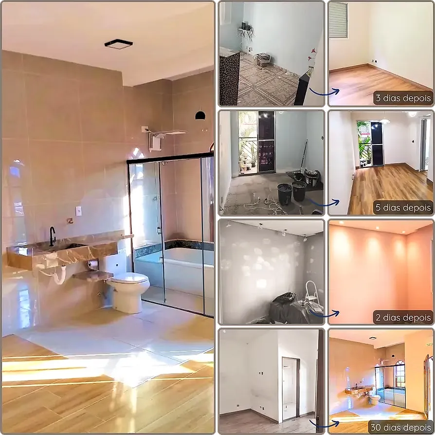 Reforma de apartamento - Apartamento completamente reformado com otimização de espaços