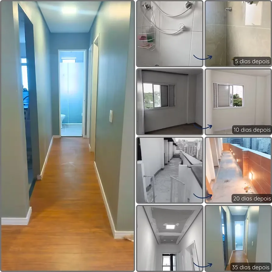 Reforma casa sobrado Itaquera - Revitalização completa com área gourmet pela Lar Pontual