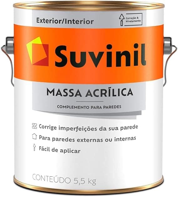 Massa Acrílica Suvinil SEM COR/TAM/ESP.