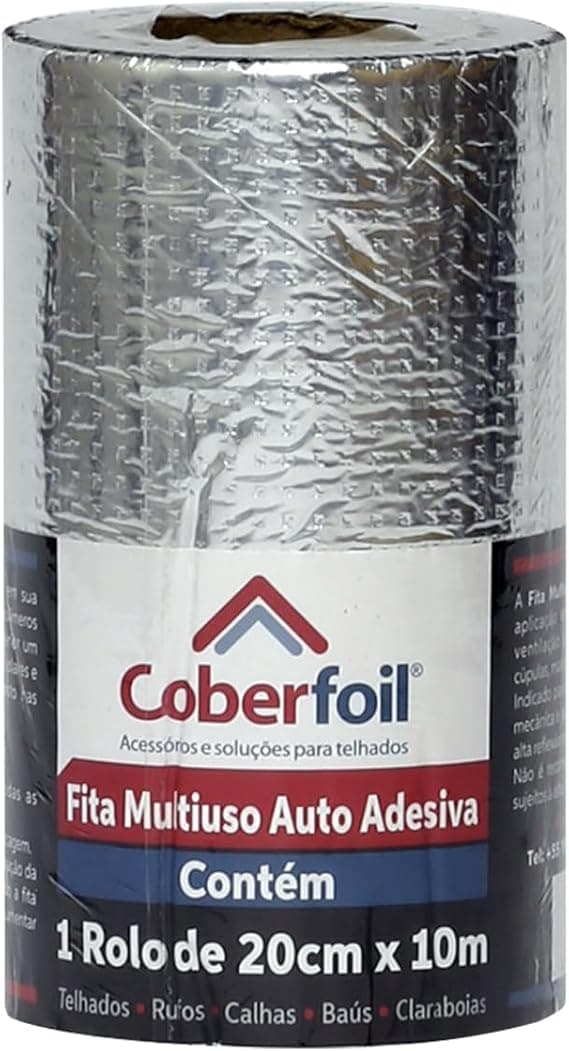 Manta Asfáltica Coberfoil Fita Asfáltica 20cmx10m
